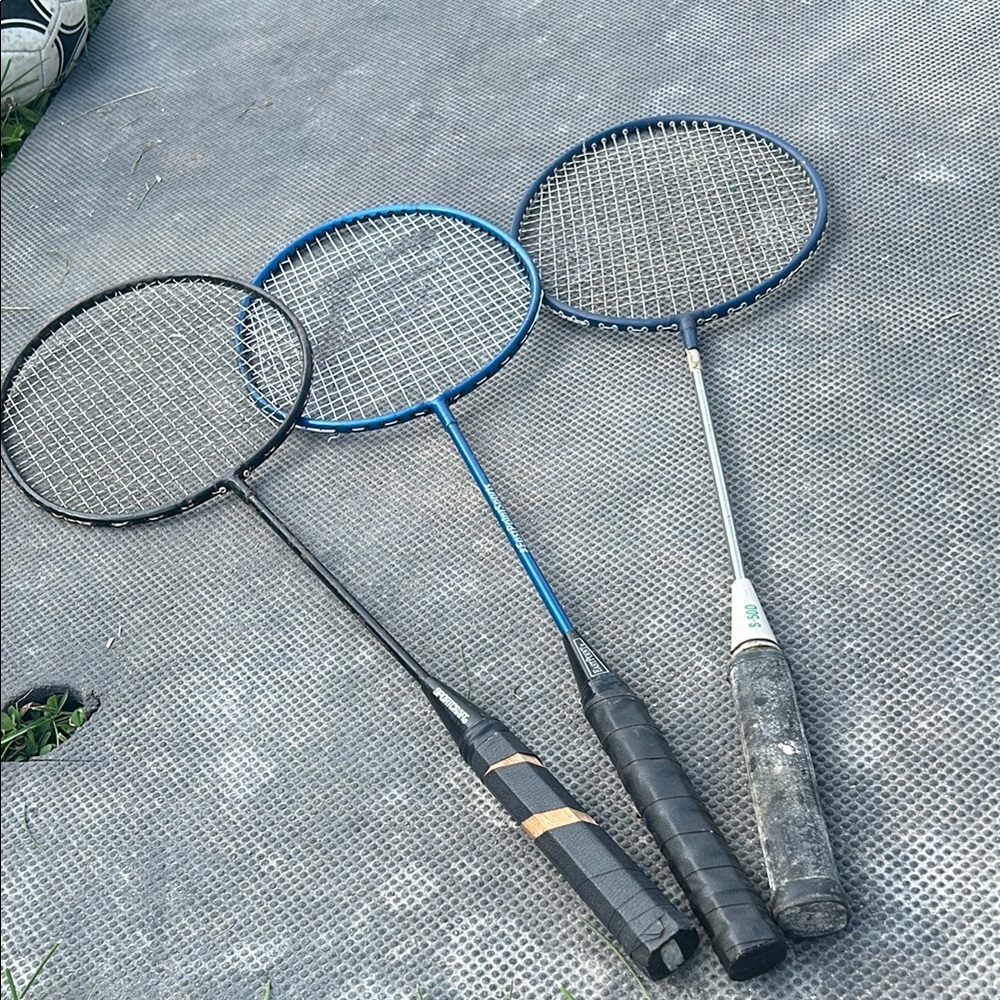 Sportscraft Black and Blue Outdoor Badminton Racket Set